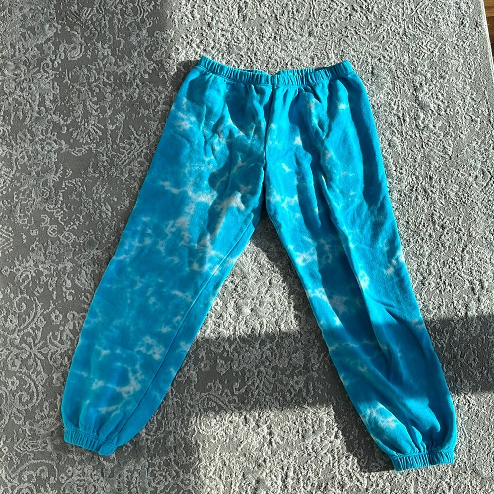 Used blue tie dye Sweatpants for girls